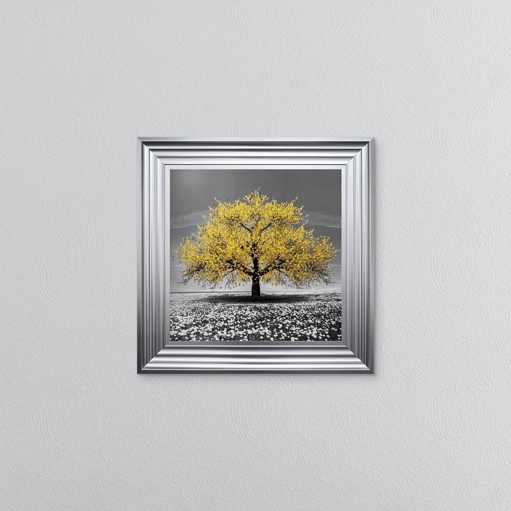 Yellow Cherry Tree Framed Wall Art